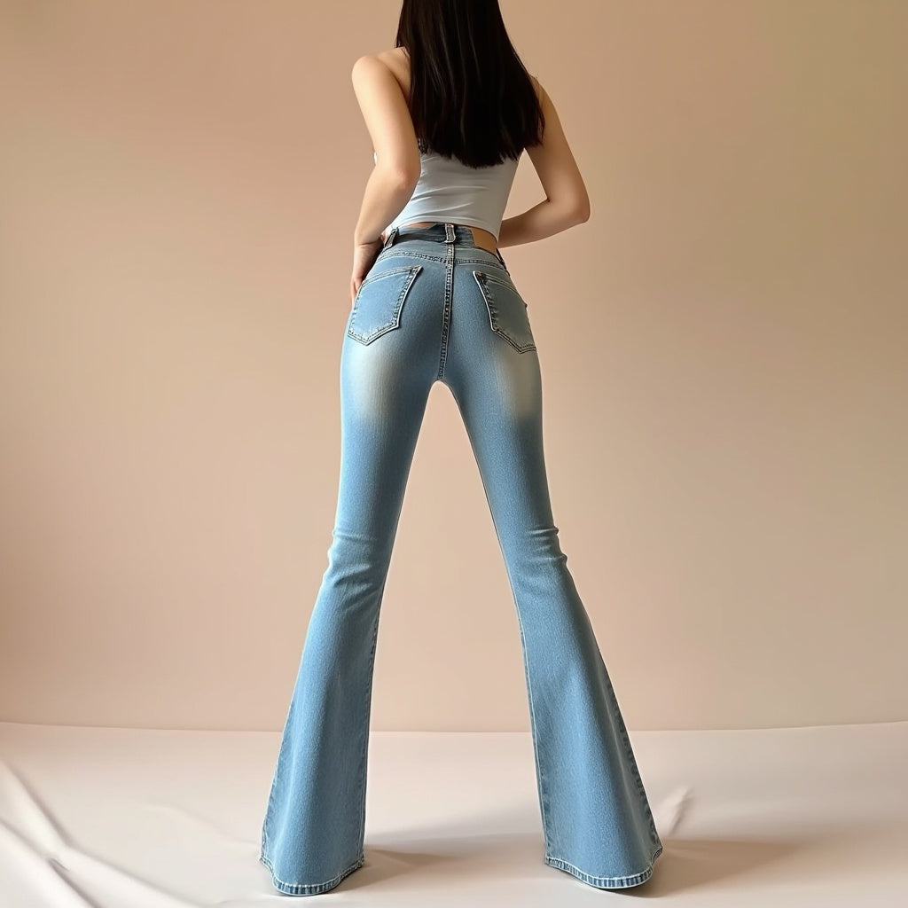 Alizée™ | Pantalon Évasé Taille Haute